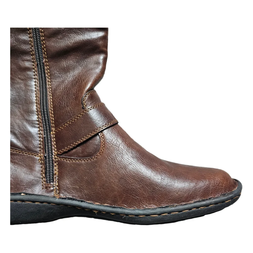 boc Women's Brown Buckle Winter Tall Boots 9.5